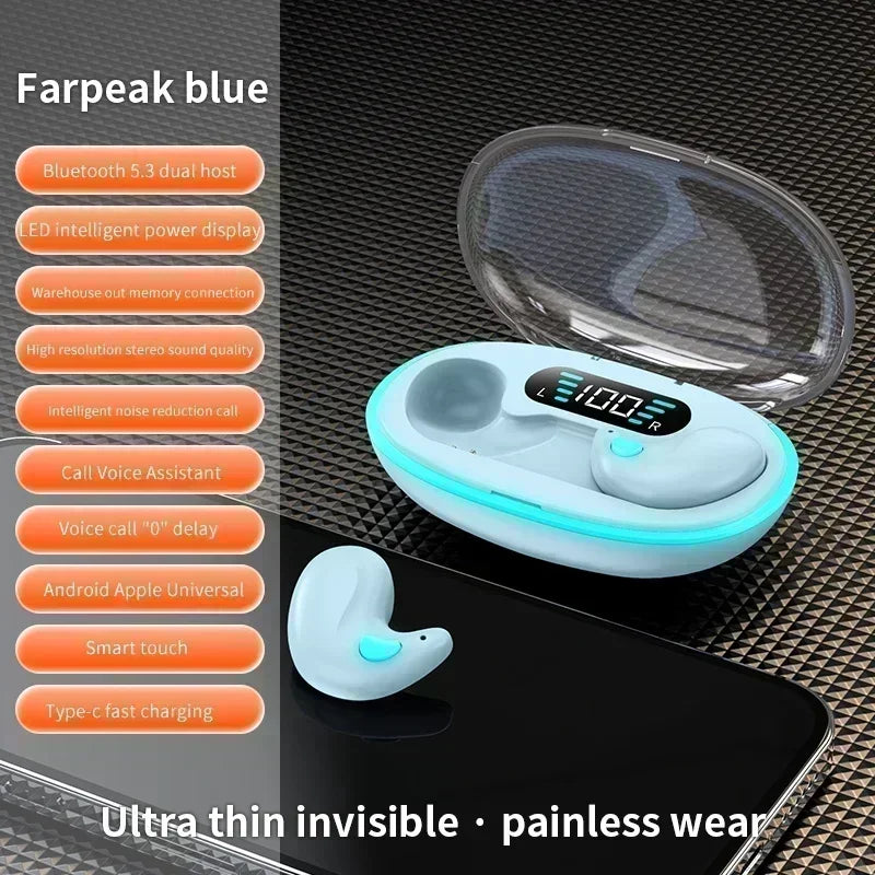 X55 Sleeping Earbuds Wireless Mini Headphones