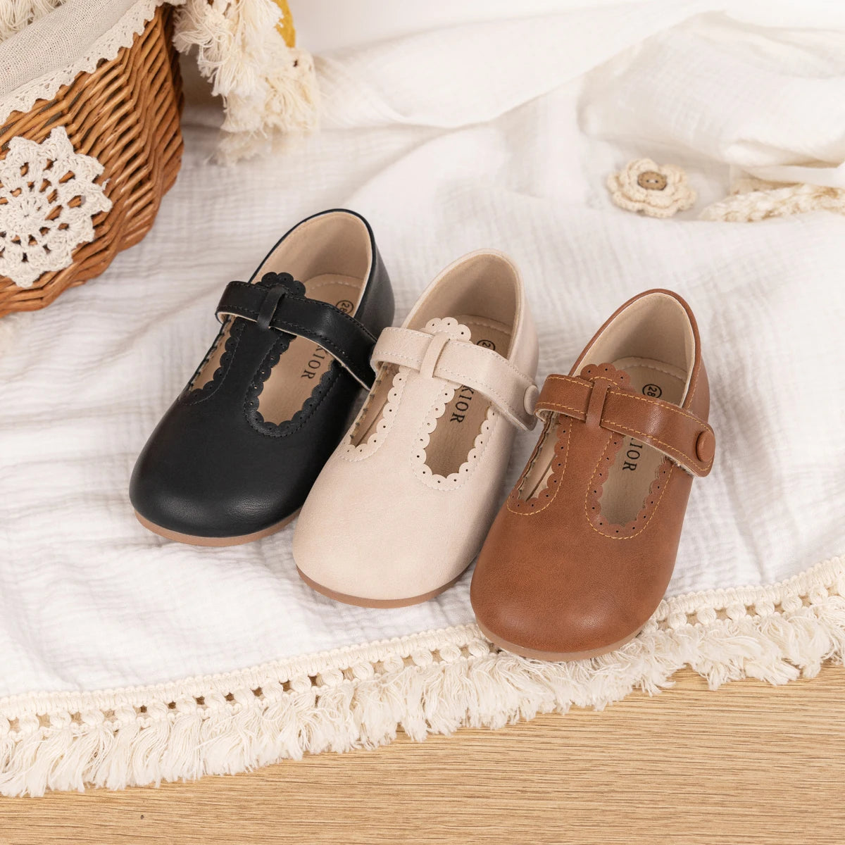 Toddler Ballet Flats School Bowknot Princess Shoes