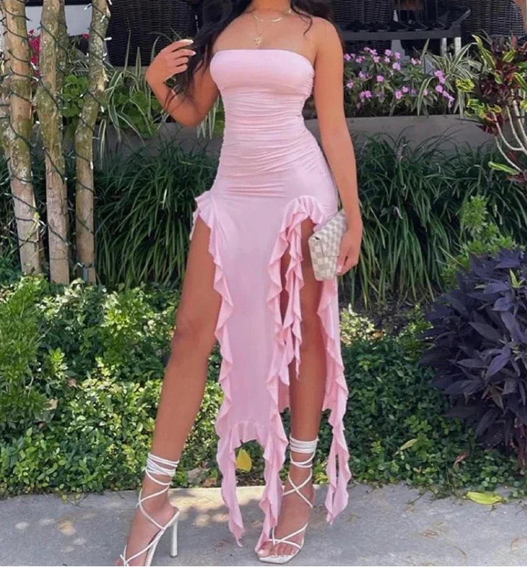 Strapless Sexy Mini Backless Sleeveless Dress