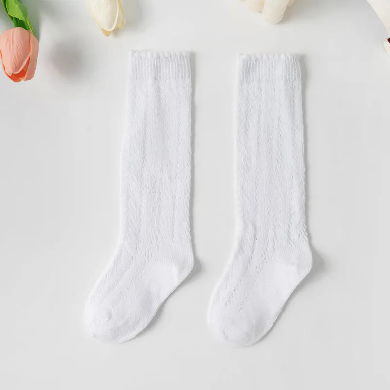 Kids Knee High Socks Toddlers Mesh Baby Girls
