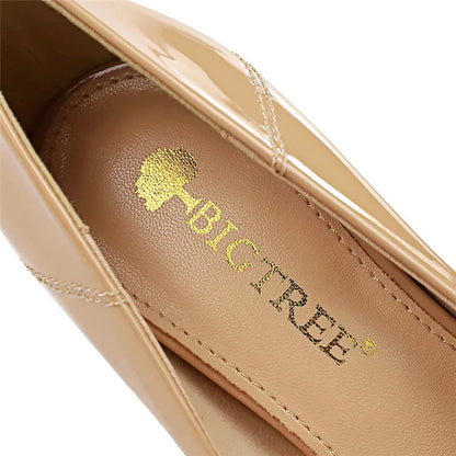 Luxury High Heels Metal Buckle Pumps Shoes