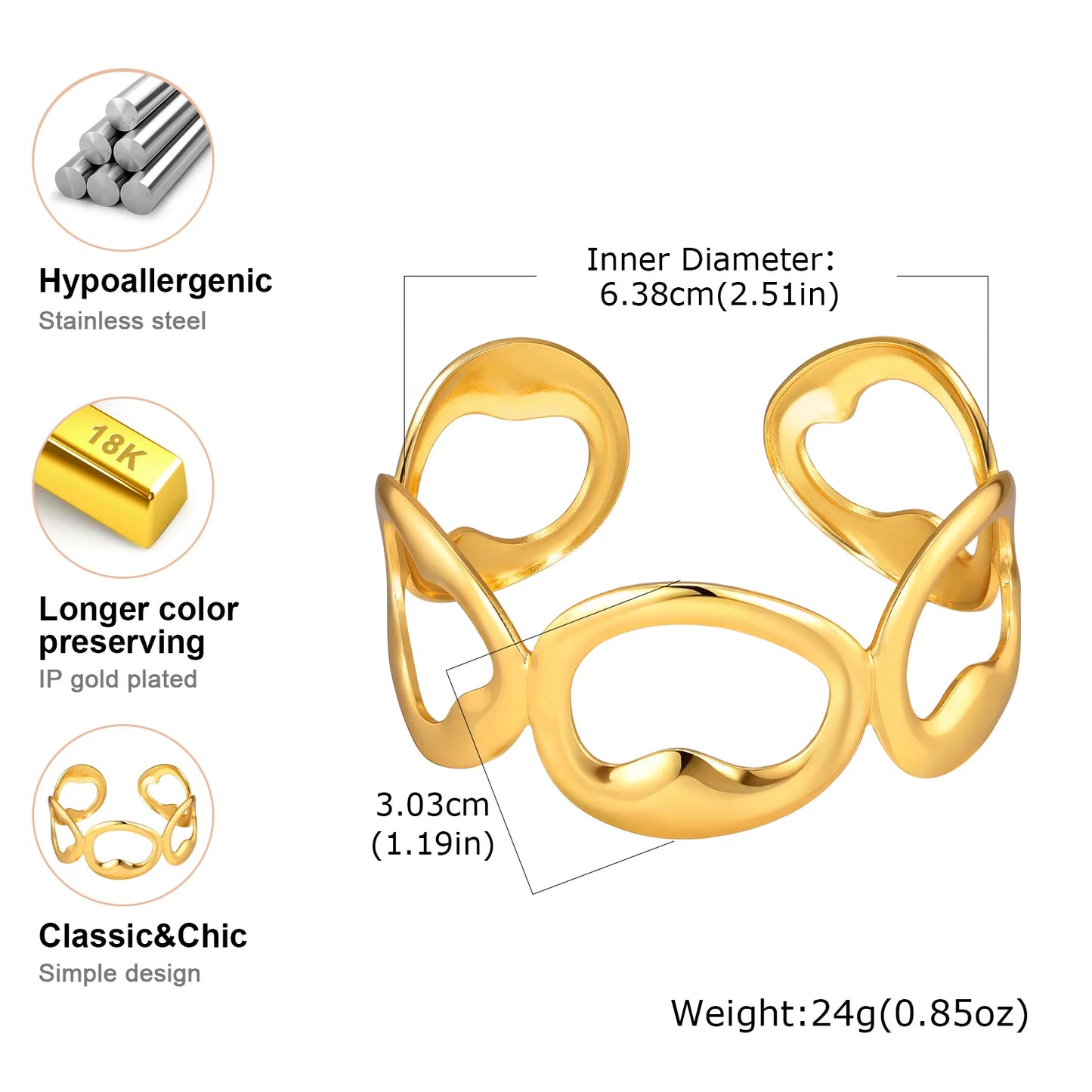 Luxury Simulated Silk Printed Silk Scarf Cuff Stainless Steel Hollow Open Cuff Bracelets