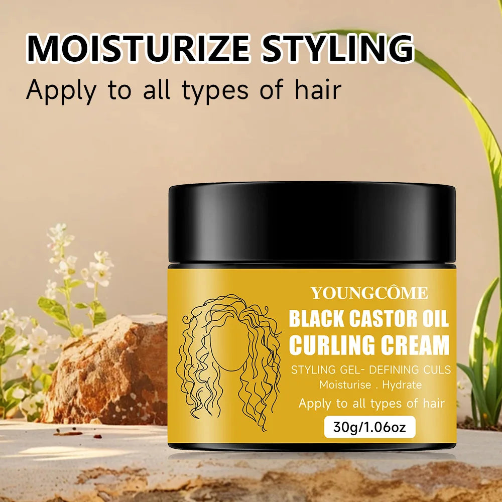 Black Castor Oil Hair Conditioner Ultra-Moisturizing & Curl-Defining Treatment
