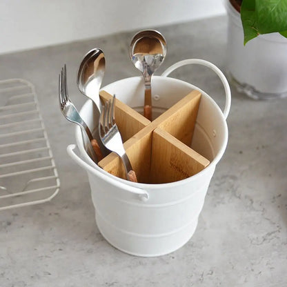 Separate Kitchenware Cooking Tool Storage Shelf Cutlery Organizer