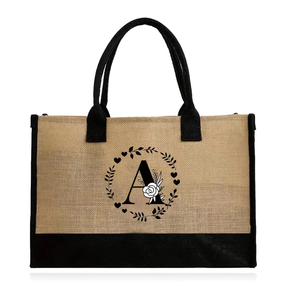 Large Capacity Grocery Letter Pattern Bags