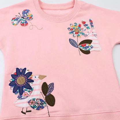 Little maven Sweatshirt Autumn Flowers Casual Hoodies