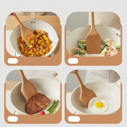 COOKER Thickened Beech Wood Spatula Wooden