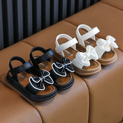 Summer Bow Wearing Versatile Sandals