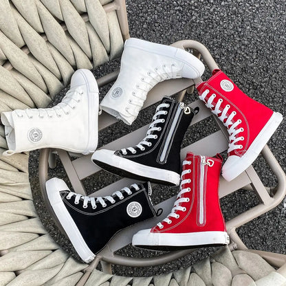 HighTop Canvas High Barrel Boots Shoes