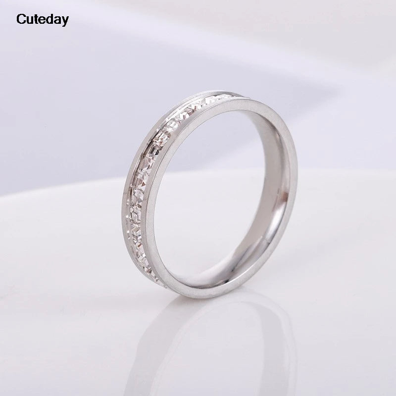 Stainless Steel 18 K Gold Plated Sun Rings