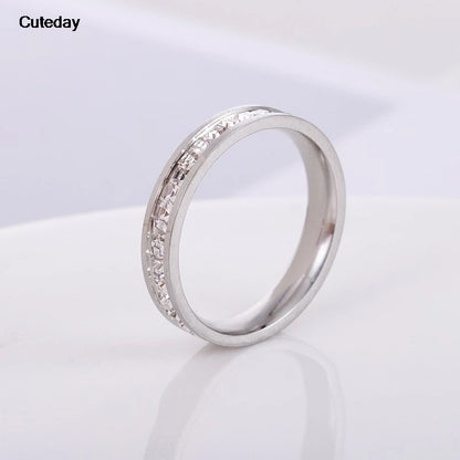 Stainless Steel 18 K Gold Plated Sun Rings