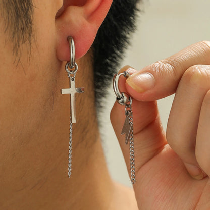 2PC Rascal Handsome Irregular Earrings