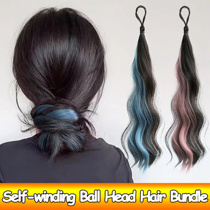 50cm Synthetic Self-Winding Ball Head Wig
