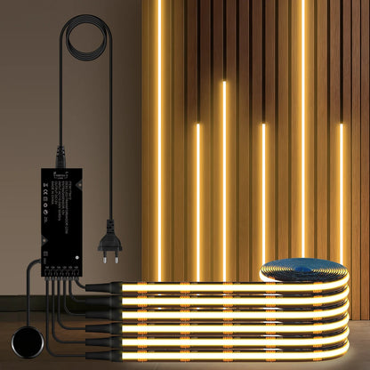 Black PCB FCOB Self-Adhesive COB LED Light Strip