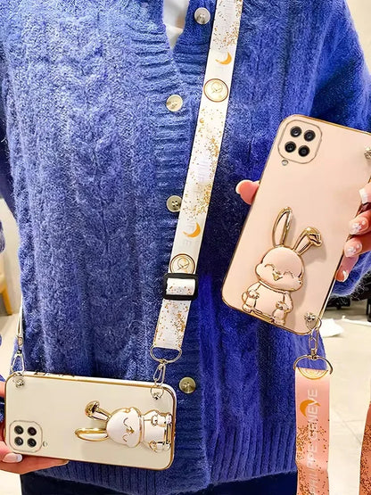 Crossbody Lanyard Rabbit luggage bracket Plating Cover