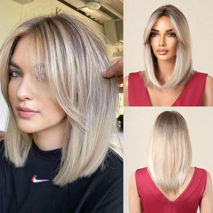 Short Layered Synthetic Wig