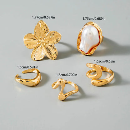 DANA Circle Geometry Opening Joint Rings Set