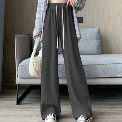 Casual Straight Sporty Wide Leg Pants