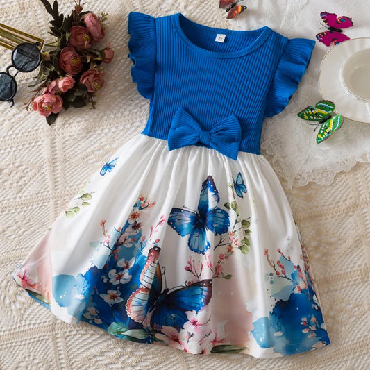 Butterfly Flying Sleeves Cute Casual Dresses