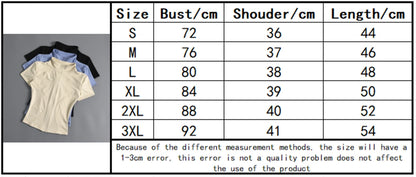 Slim Sports Coat Short Sleeve Tops