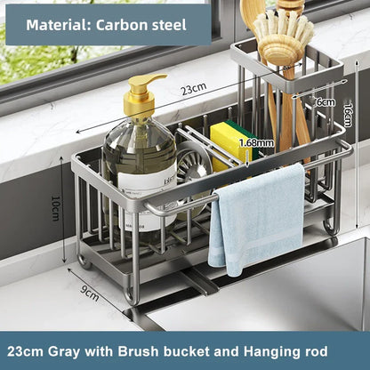 Carbon Steel Sink Sponge Drain Rack