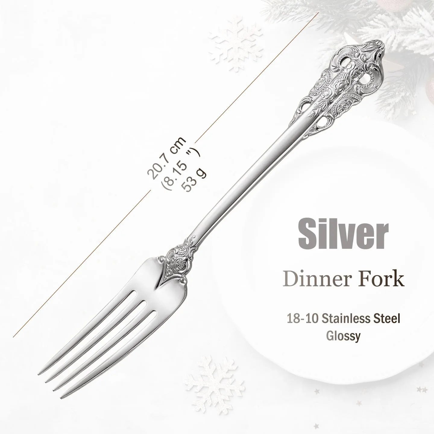 Stainless Steel Silver Flatware Set