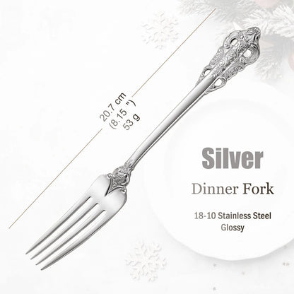 Stainless Steel Silver Flatware Set