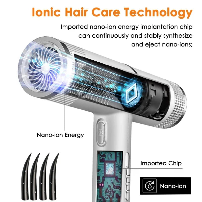 Ionic Blow Dryer Hot Cold Wind Salon Hair Styler Tool Hair Blower Electric Blow