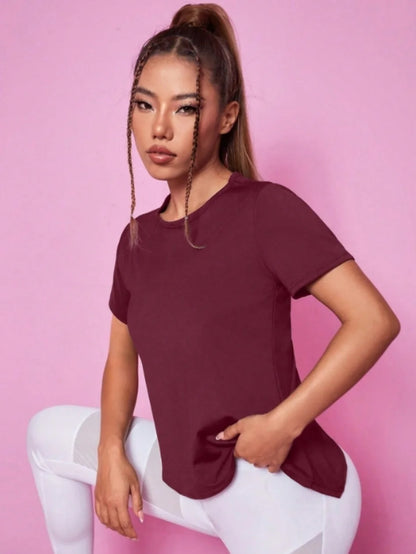 Yoga outfit sports fitness short sleeved T-shirt