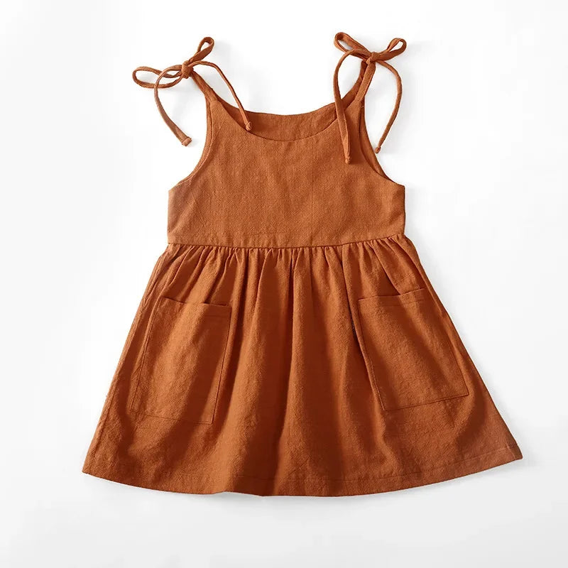 Toddler Girl Cotton Sleeveless Dress