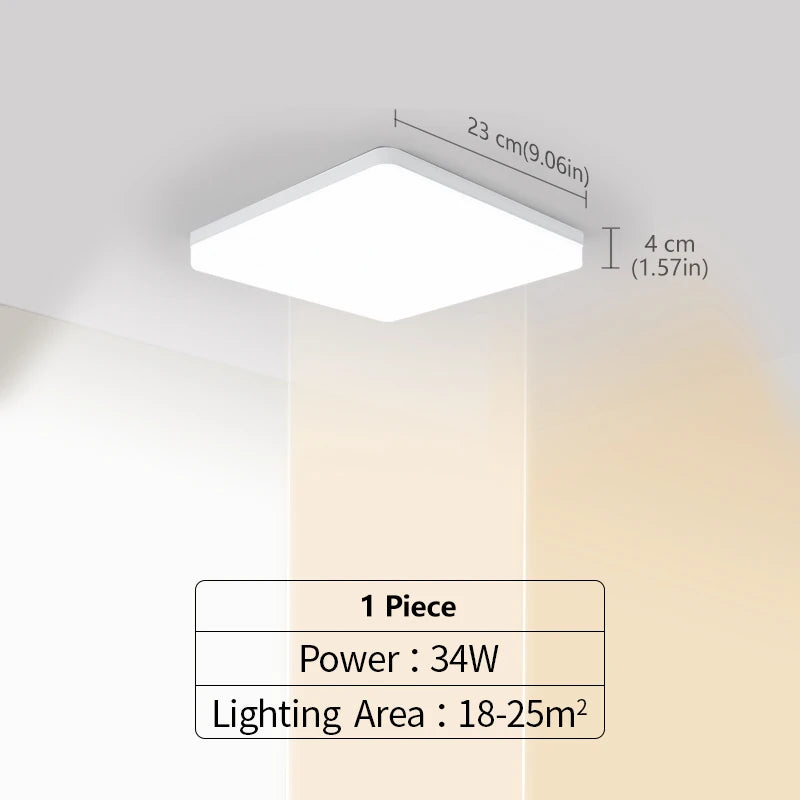 LED Ceiling Lights Square Neutral Light