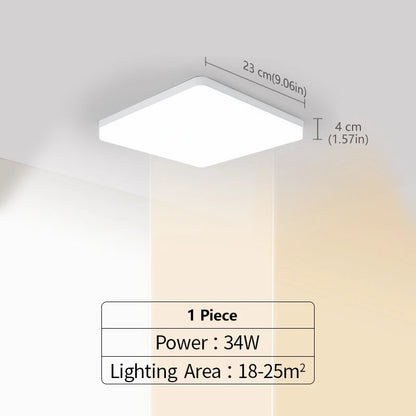 LED Ceiling Lights Square Neutral Light