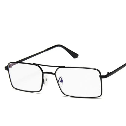 Square Alloy Metal Small Frame Double Bridge Sunglasses