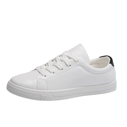 Flat Leather Sneakers