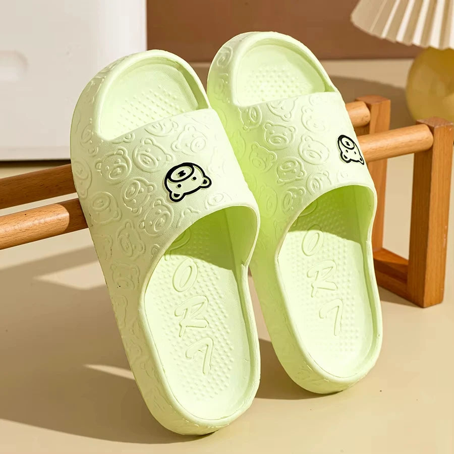 Summer Little Bear Non-slip Soft Dormitory Slippers