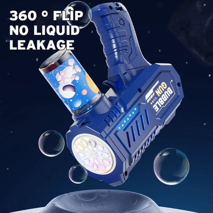 Fully Automatic Bubble Gun Rocket Bubbles Machine