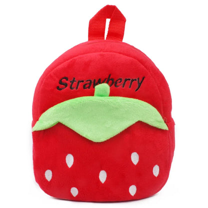 3D School Bags Cartoon Print Plush Kids Backpack Kindergarten Mini Bag