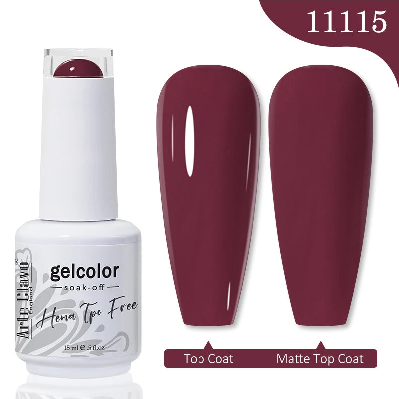 Red Brown Color Gel Nail Polish