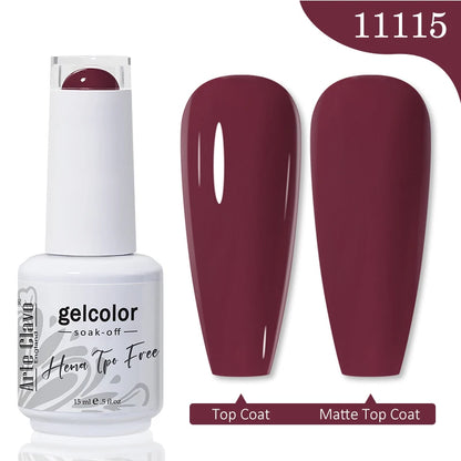 Red Brown Color Gel Nail Polish