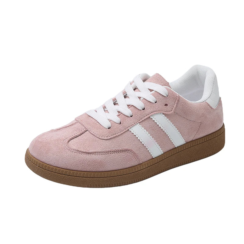 Casual Lace Up Flats Tennis  Walking Sneakers