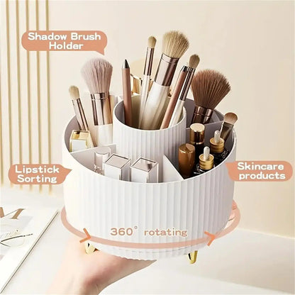360° Rotating Makeup Organizer Holder for Brushes