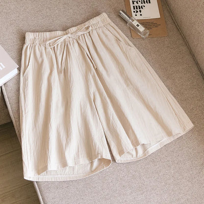 Casual Cotton High Waisted Pants