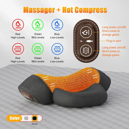 Pillow Cervical Stretcher Heating Vibration Massage