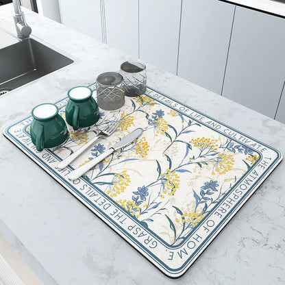 Large Kitchen Super Absorbent Drying Mat