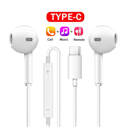 Original Type C In-Ear Earphones For Xiaomi Redmi Note Headset