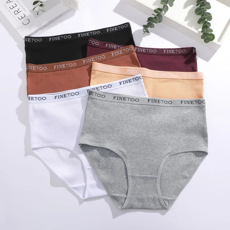 Seamless Cotton Briefs Plus Size Panties Low Waist Soft Lingerie S-XXL