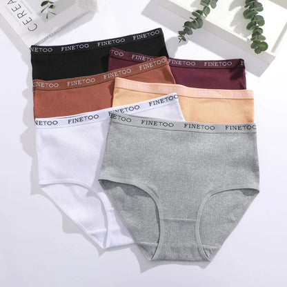 Seamless Cotton Briefs Plus Size Panties Low Waist Soft Lingerie S-XXL