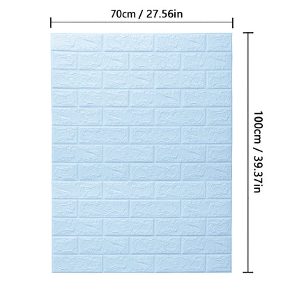 70cm*1m  3D Brick Pattern Wallpaper DIY Waterproof
