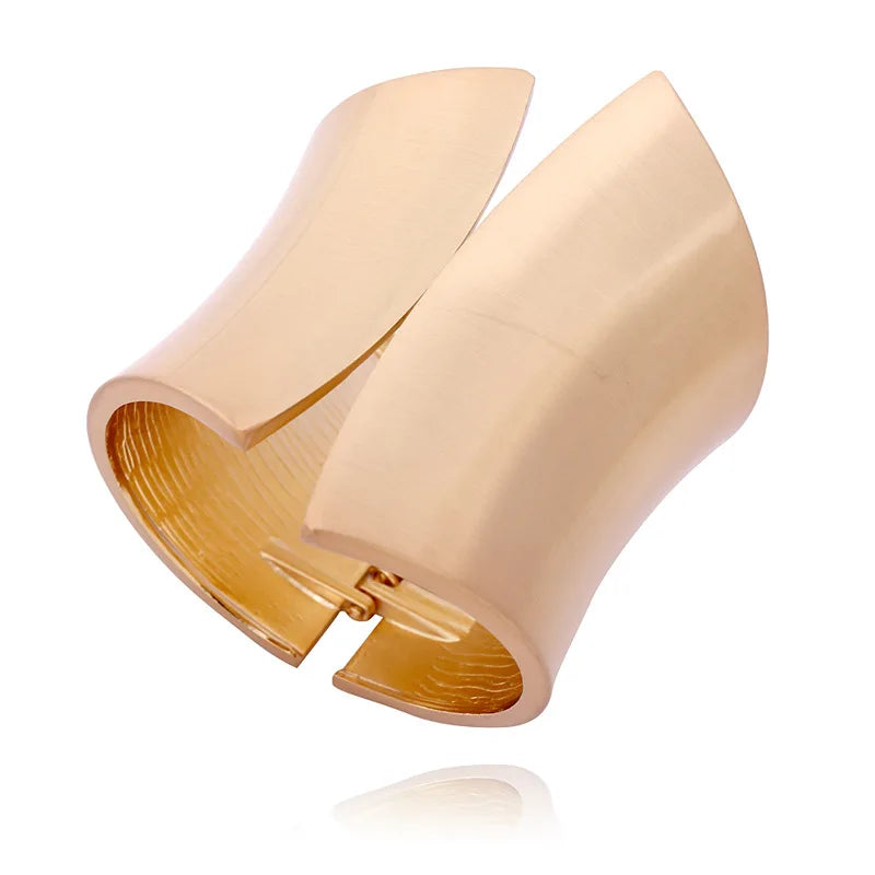 Punk Hiphop Wide Asymmetric Bangles Bracelet