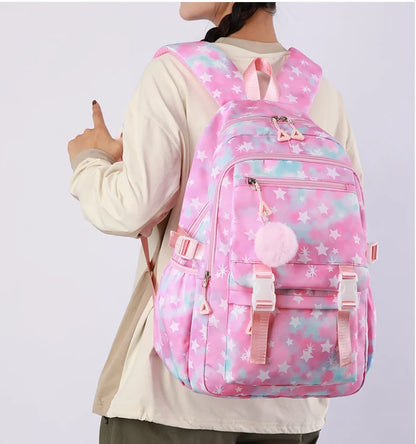 KPop Demon Hunters Print Student Backpack Large Capacity Schoolbag